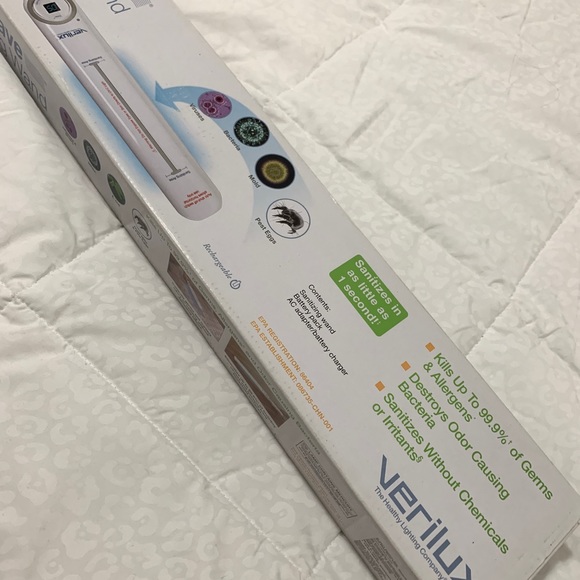 Verilux CleanWave FS UVC Sanitizing Wand - Perfect for Germaphobes, Full Size - Picture 2 of 8